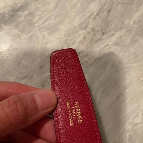 Hermes reversible leather belt strap - Picture 1 of 8